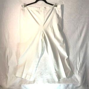 Isaac Mizrahi Women's Plus Size 20 Ivory Dress Pants Straight Leg